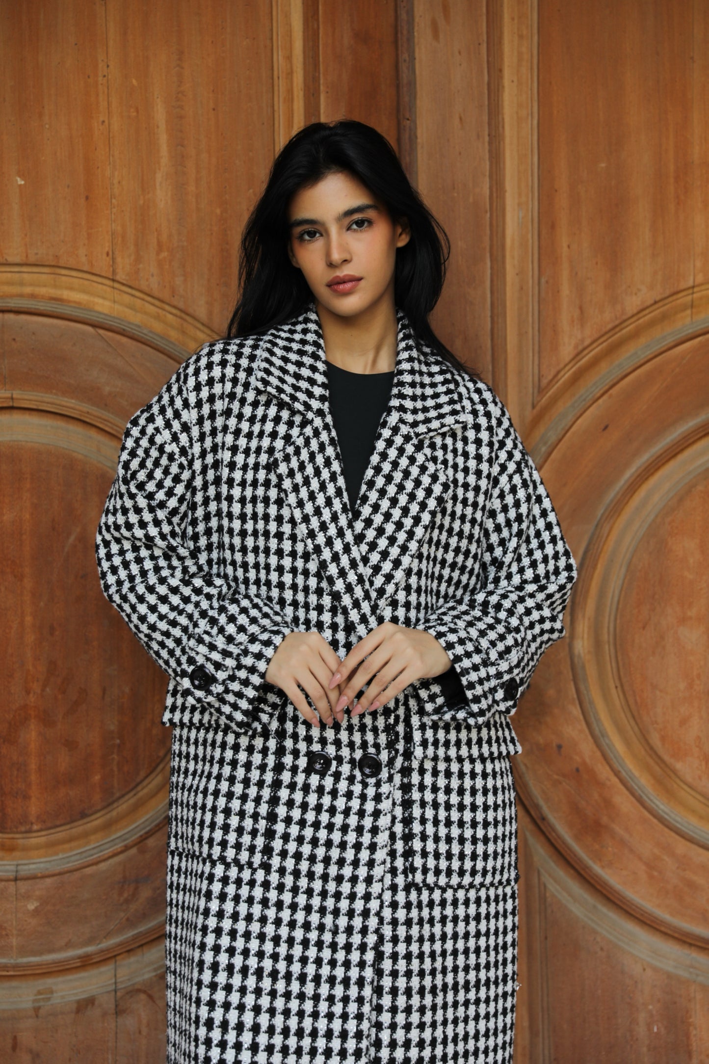 The silverline Tweed Coat