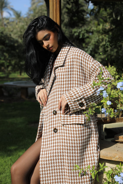 The Classic Houndstooth Coat