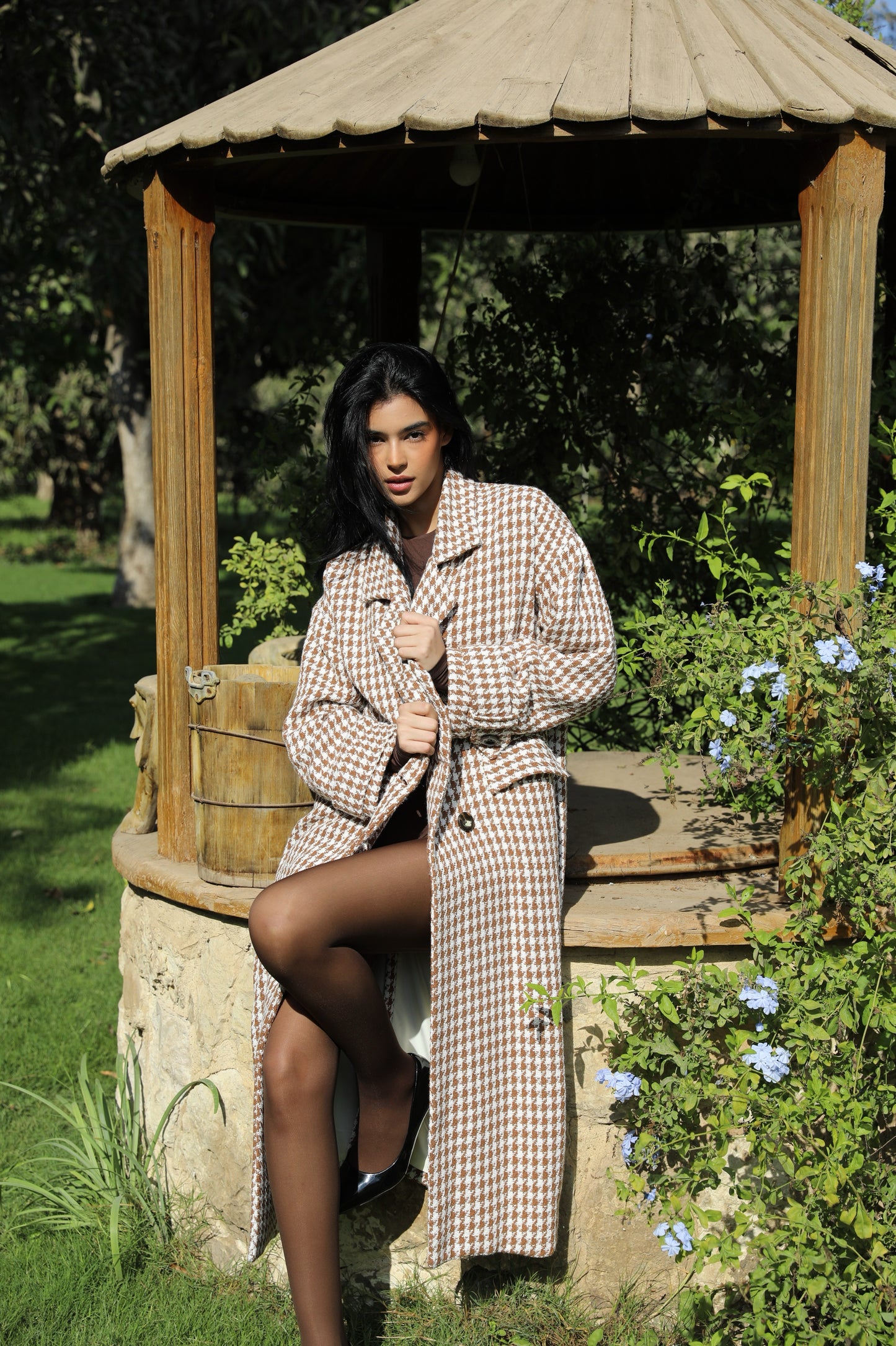 The Classic Houndstooth Coat