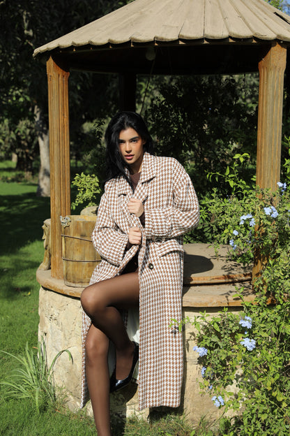 The Classic Houndstooth Coat
