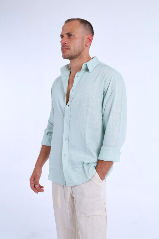 Mint Linen Shirt