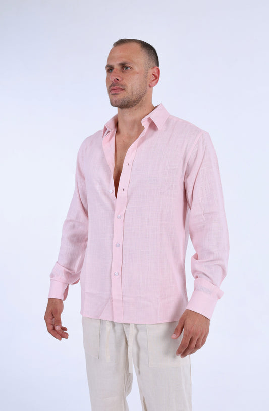 Light pink Linen Shirt